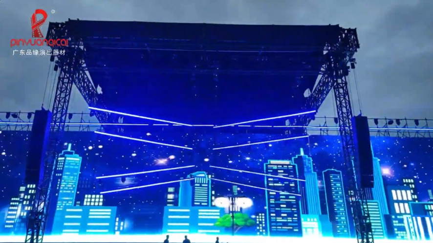 2025 Baotou VAC Music Festival live scene, professional stage built by Guangdong Pinyuan, with perfect lighting and sound effects.