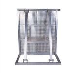 rear structure of aluminum crowd control barrier for concert stage safety