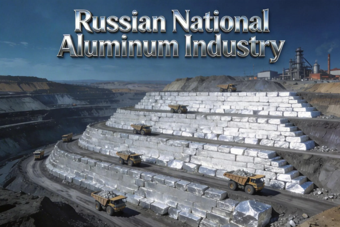 Top 10 Aluminum Companies in Russia 2026 ranking infographic, showing key enterprises, their core advantages and sales markets, including RUSAL, KUMZ, VSMPO-AVISMA
