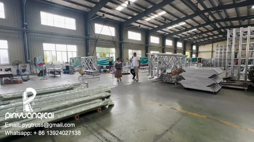 Client factory inspection for Aluminum Truss & Stage Equipment