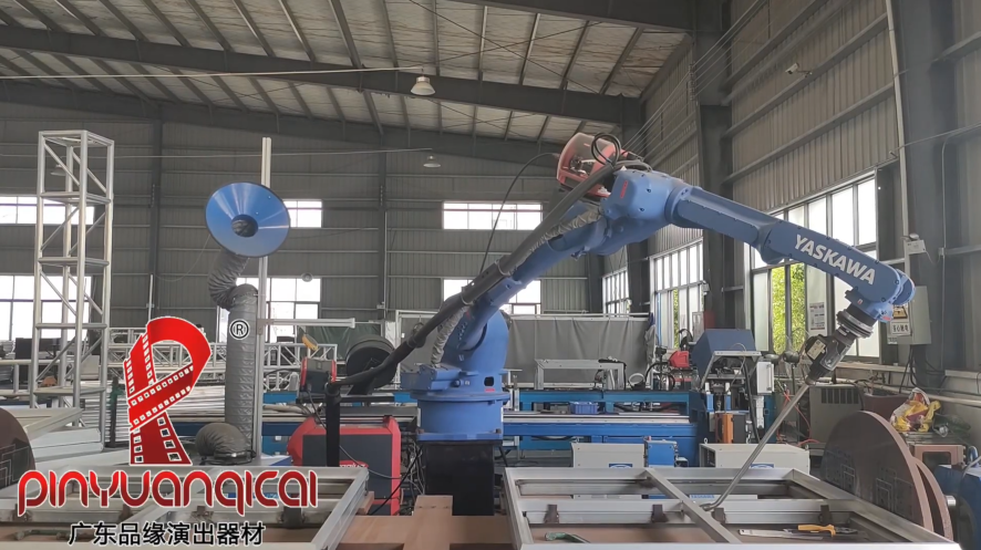 Mechanical arm welding process for Aluminum Truss production