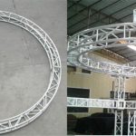 custom circular aluminum truss for bar DJ backdrop and lifting lighting rig