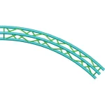 45 degree curved aluminum truss segment for custom round truss design