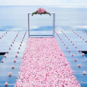 Transparent Acrylic Stage for Wedding Poolside & Sea Decoration