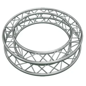 Custom circular aluminum lighting truss for bar ceiling & wedding event