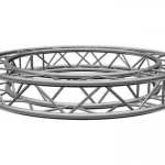 aluminum circular lighting truss arc section for round ceiling structure