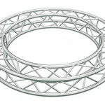 curved lighting truss for circular stage and ceiling structures