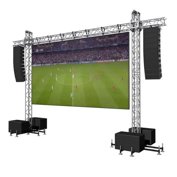 LED screen and delay tower truss stand for concert support