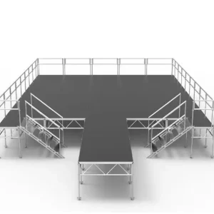 4x4 Lightweight Portable Aluminum Stage for Indoor Outdoor Events