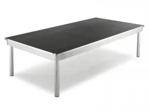 Simple wedding stage platform with modular aluminum stage deck
