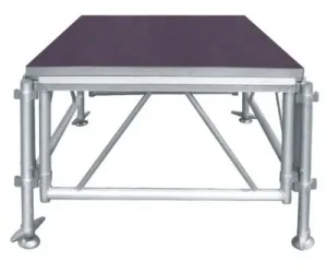 Small portable stage platform for indoor and outdoor events