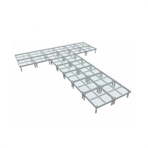 4x4ft Transparent Clear Glass Aluminum Stage for Wedding Decoration