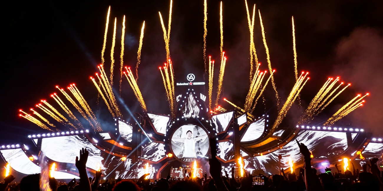 VAC Music Festival 2026, main stage truss structure, live electronic music event