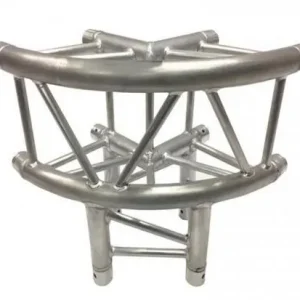 Vertical Down 3 Way Square Curved Truss Corner