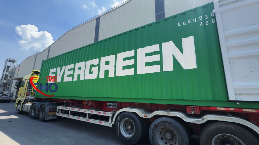 Event Tent Container Loading with Heavy Tent Structure Components