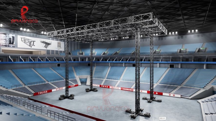Electric Cylinder Lifting Truss System for Heavy Duty Stage Roof